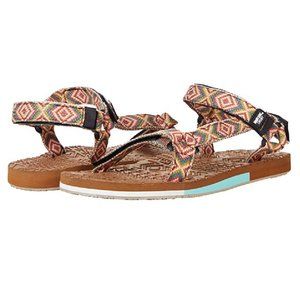 Muk Luks Sandals Sand Bar Ivory Multi Flats